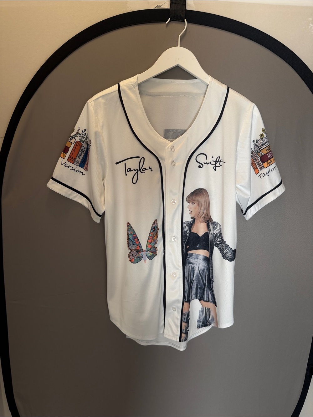 Taylor Swift White Baseball Jersey Eras Tour
